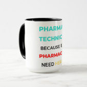 Farmaceutische technicus omdat zelfs apothekers 2 mok (Voorkant links)