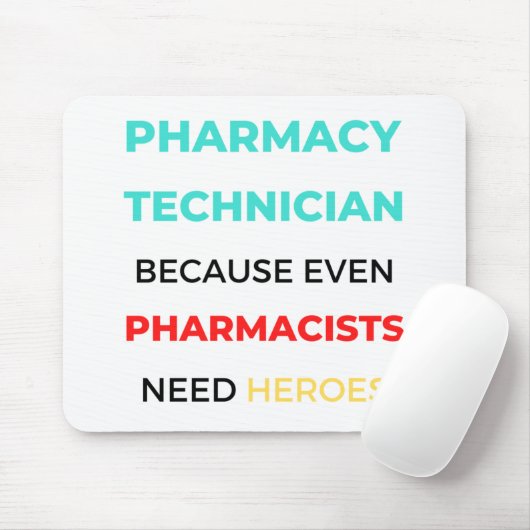Farmaceutische technicus omdat zelfs apothekers 2 muismat (Met muis)
