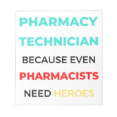 Farmaceutische technicus omdat zelfs apothekers 2 notitieblok (Voorkant)
