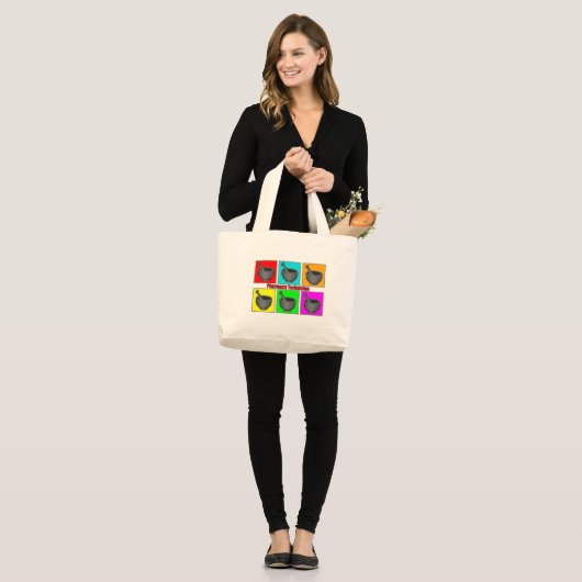 Farmaceutische technicus Popart Gifts Grote Tote Bag (Voorkant (model))