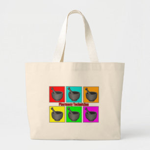 Farmaceutische technicus Popart Gifts Grote Tote Bag
