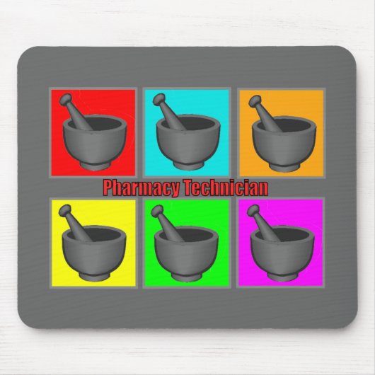 Farmaceutische technicus Popart Gifts Muismat (Voorkant)