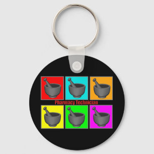 Farmaceutische technicus Popart Gifts Sleutelhanger
