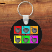 Farmaceutische technicus Popart Gifts Sleutelhanger (Voorkant)