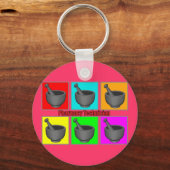 Farmaceutische technicus Popart Gifts Sleutelhanger (Voorkant)