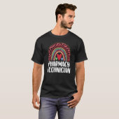 Farmaceutische technicus Rainbow Mannen Leopard Ra T-shirt (Voorkant volledig)