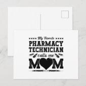 Farmaceutische technicus roept me op tot mamaapapo briefkaart (Voorkant / Achterkant)