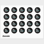 Farmaceutische technicus ronde sticker (Vel)