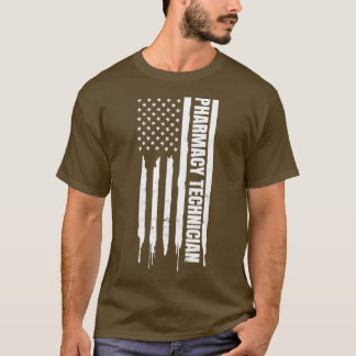 Farmaceutische technicus Shirt Patriotic US Americ
