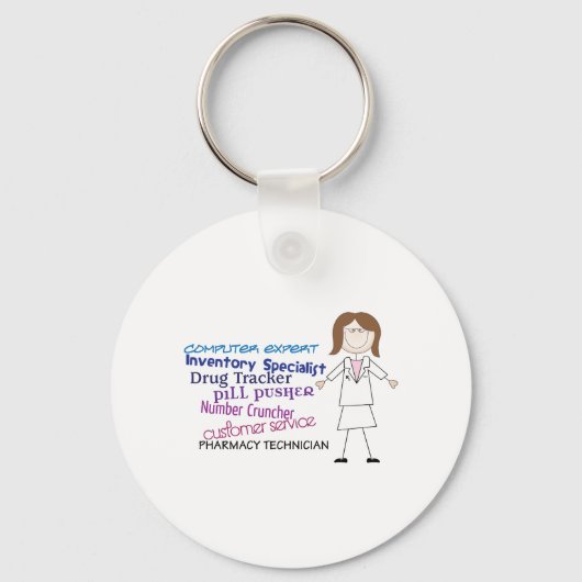 Farmaceutische technicus sleutelhanger (Voorkant)