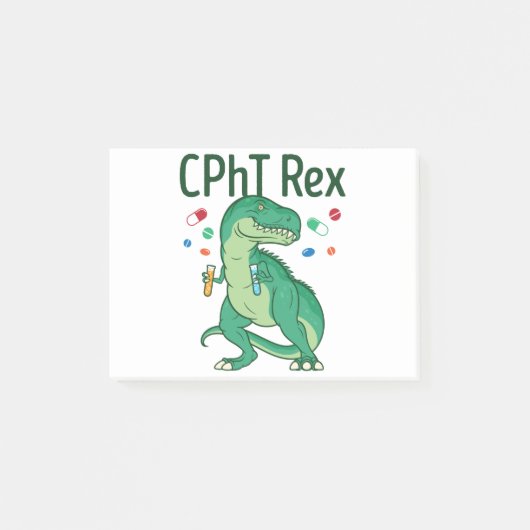 Farmaceutische technicus Tech CPhT Rex Post-it® Notes (Voorkant)