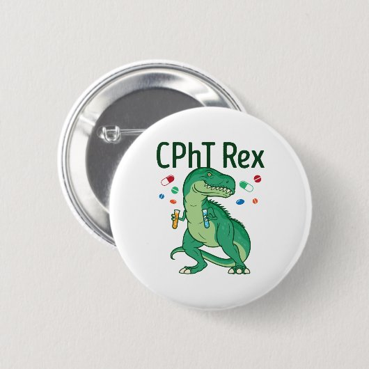 Farmaceutische technicus Tech CPhT Rex Ronde Button 5,7 Cm (Voorkant /achterkant)