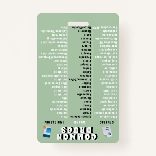 Farmaceutische technicus - Top 50 van geneesmiddel Badge (Voorkant)