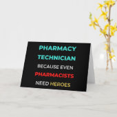 Farmaceutische technicus, zelfs apothekers kaart (Gele Bloem)