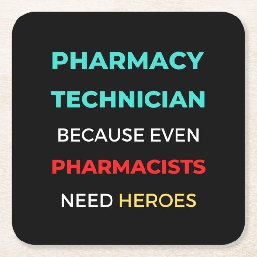 Farmaceutische technicus, zelfs apothekers kartonnen onderzetters (Voorkant)