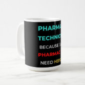 Farmaceutische technicus, zelfs apothekers koffiemok (Voorkant links)