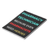 Farmaceutische technicus, zelfs apothekers notitieblok (Linkerzijde)