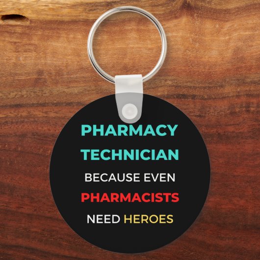 Farmaceutische technicus, zelfs apothekers sleutelhanger (Voorkant)