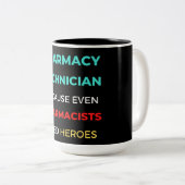 Farmaceutische technicus, zelfs apothekers tweekleurige koffiemok (Voorkant rechts)