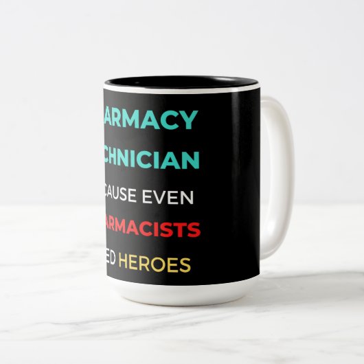 Farmaceutische technicus, zelfs apothekers tweekleurige koffiemok (Voorkant rechts)