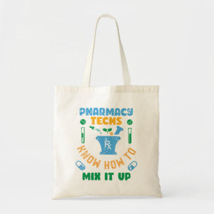 Farmaceutische technieken weten hoe ze moeten word tote bag