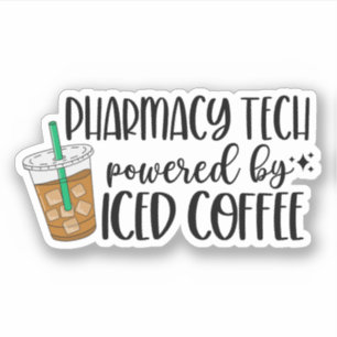 Farmaceutische technologie met Iced koffie Sticker