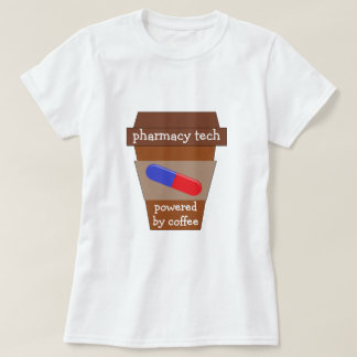 Farmaceutische technologie met koffie t-shirt