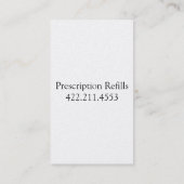 Farmaceutische Visitekaartje (Achterkant)