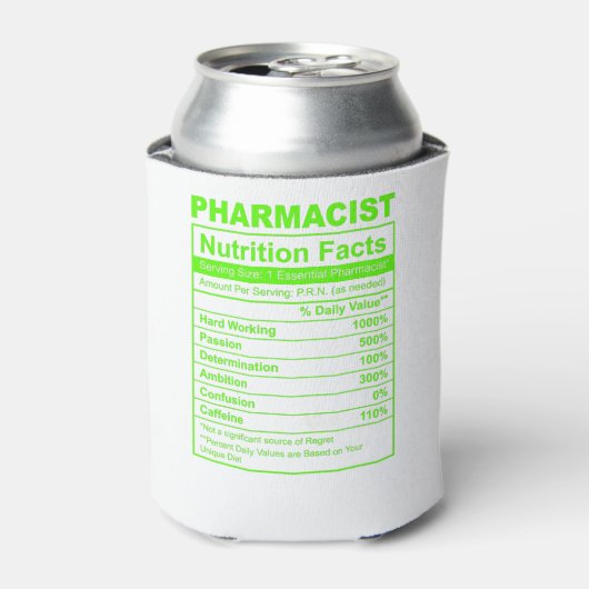 Farmaceutische voedingsgegevens blikjeskoeler (Blikje Voorkant)