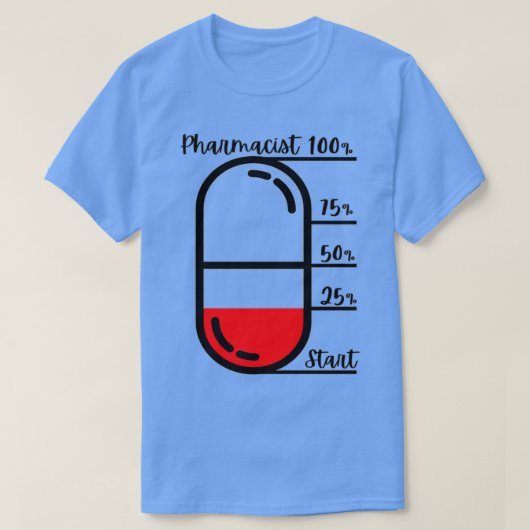 Farmaceutische vorm 6 t-shirt (Design voorkant)