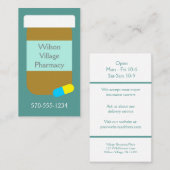 Farmaceutische vorm Blisterverpakking Visitekaartje (Voorkant / Achterkant)