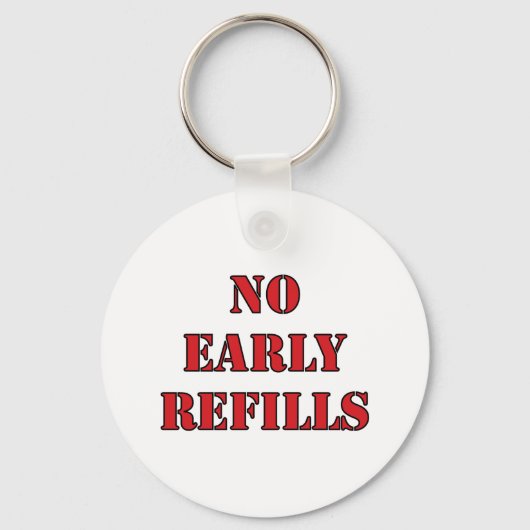 Farmaceutische vorm - geen vroegtijdige hervulling sleutelhanger (Voorkant)