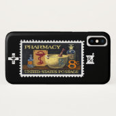 Farmaceutische vorm Stamp~Pharmacoloog ~Druggist~A Case-Mate iPhone Case (Achterkant (horizontaal))