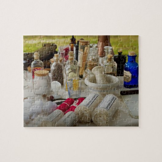 Farmaceutische vorm - veldset voor burgeroorlogen legpuzzel (Horizontaal)