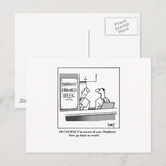 Farmaceutische week briefkaart (Voorkant / Achterkant)