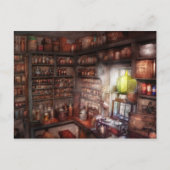 Farmacie - Apparatuur - Studie van Merlin Briefkaart (Voorkant)