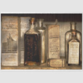 Farmacie - Dingen in flessen en dozen Tissuepapier (Voorkant)