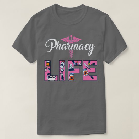 Farmacie Gift Print Pharmacy Tech Medical Studie T-shirt (Design voorkant)