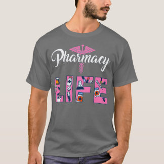 Farmacie Gift Print Pharmacy Tech Medical Studie T-shirt