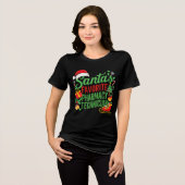 Farmacie Kerstman Favoriete apotheek Tech Tri-Blend Shirt (Voorkant volledig)