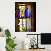 Farmacie - kleurrijk glaswerk poster (Thuiskantoor)