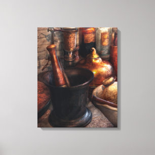 Farmacie - Pestle - Farmacologie Canvas Afdruk