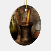 Farmacie - Pestle - Home remedies Keramisch Ornament (Rechts)