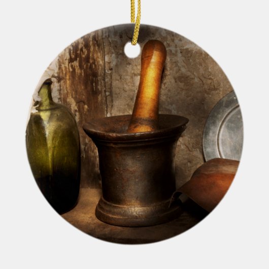 Farmacie - Pestle - Home remedies Keramisch Ornament (Voorkant)