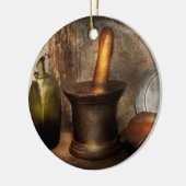 Farmacie - Pestle - Home remedies Keramisch Ornament (Links)