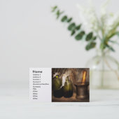 Farmacie - Pestle - Home remedies Visitekaartje (Staand voorkant)