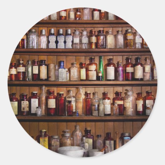 Farmacie - Pharma-palooza Ronde Sticker (Voorkant)