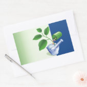 Farmacie Rechthoekige Sticker (Envelop)