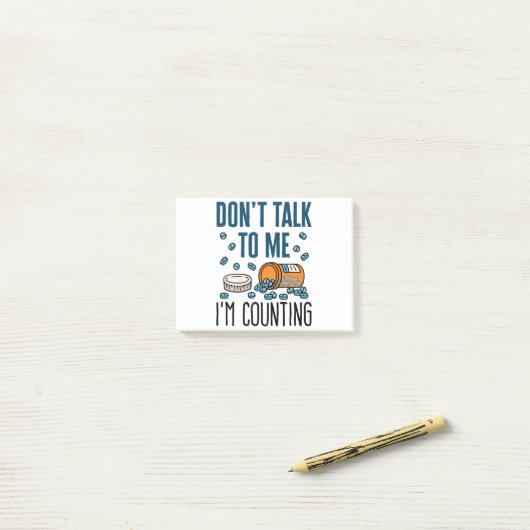 Farmacie Tech praat niet dat ik telde Post-it® Notes (Op bureau)