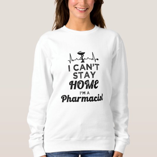 Farmacie Technicus apotheker Ik kan niet thuis bli Trui (Voorkant)
